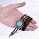 thumbnail image 2 of Classical Western Bolo Tie Blue Turquoise Tie Native Style Gentleman Adornos Magideal Classical Western Bolo Tie, 2 of 7