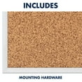 thumbnail image 6 of Quartet Classic Cork Bulletin Board 36 x 24 Silver Aluminum Frame - Cork Boards, 6 of 6