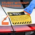 thumbnail image 3 of Plastic Razor Blades Scraper Tool - 2 Pack Wall Paint Remover with 100 Pcs Plastic Blades Kit No Scratch Car Window Glass Wood Sticker Removal Floor Stove Kitchen Vinyl Adhesive Decal Tape Cleanings, 3 of 5