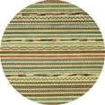 thumbnail image 1 of Ahgly Company Machine Washable Indoor Round Abstract Oak Brown Area Rugs, 3' Round, 1 of 7