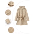 thumbnail image 3 of Women Hooded Long Sleeved Spring And Autumn Jacket Loose Casual Windproof Jacket Medium Jacket Women Hooded Windbreaker Windbreaks for Women Cute Fall Dresses Women 2x Jacket Jacket Tall Women Jacket, 3 of 5