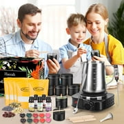 Complete Candle Making Kit with Wax Melter, Making Supplies,DIY Arts&Crafts Gift for Kids,Beginners,Adults,Including 500w Electronic Stove,Wicks,Rich Scents,Dyes,Melting Pot,Candle tins