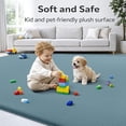 thumbnail image 2 of Buganda Soft Area Rugs, Low Pile Area Rug for Living Room Bedroom, Non Slip Washable Decor Carpet, 6'x9', Blue, 2 of 6