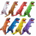 thumbnail image 3 of Ropa inflable divertida para niños, disfraz de dinosaurio, muñeco, accesorios para Halloween, disfraz inflable de Tiranosaurio Rex, 3 of 4