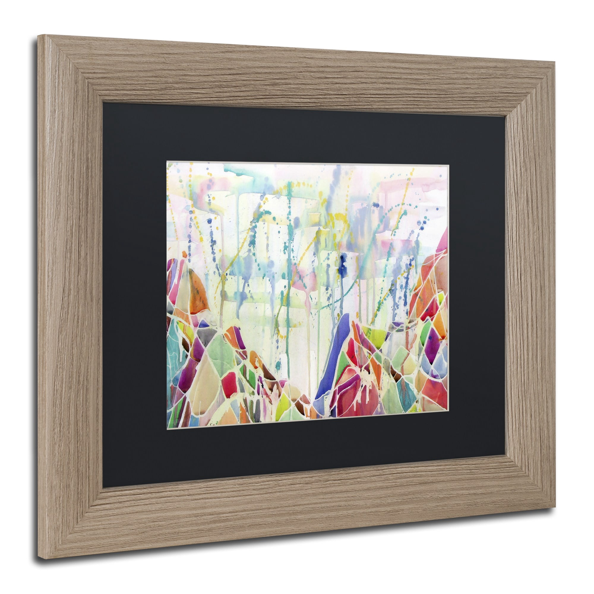 Trademark Fine Art "Anamundi" Canvas Art by Lauren Moss Black Matte, Birch Frame
