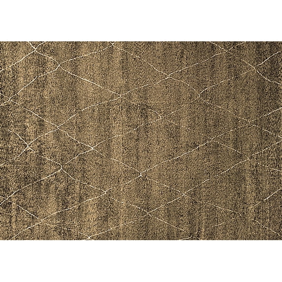 Ahgly Company Indoor Rectangle Oriental Brown Industrial Area Rugs, 8' x 10'