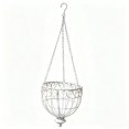 thumbnail image 4 of Macetero colgante hierro vintage para jardín, pared, maceta, maceta colgante retro, soporte para plantas para patio, interior, porche. Blanco, 4 of 8