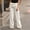 White, variant on Patlollav Pants for Women's Fashion Solid Bandage Loose Casual Wide Leg Leggings Bottom Long Pants