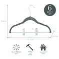 thumbnail image 5 of Simplify Children's Plastic Velvet Shirt Hangers, 6 Count, 5 of 12