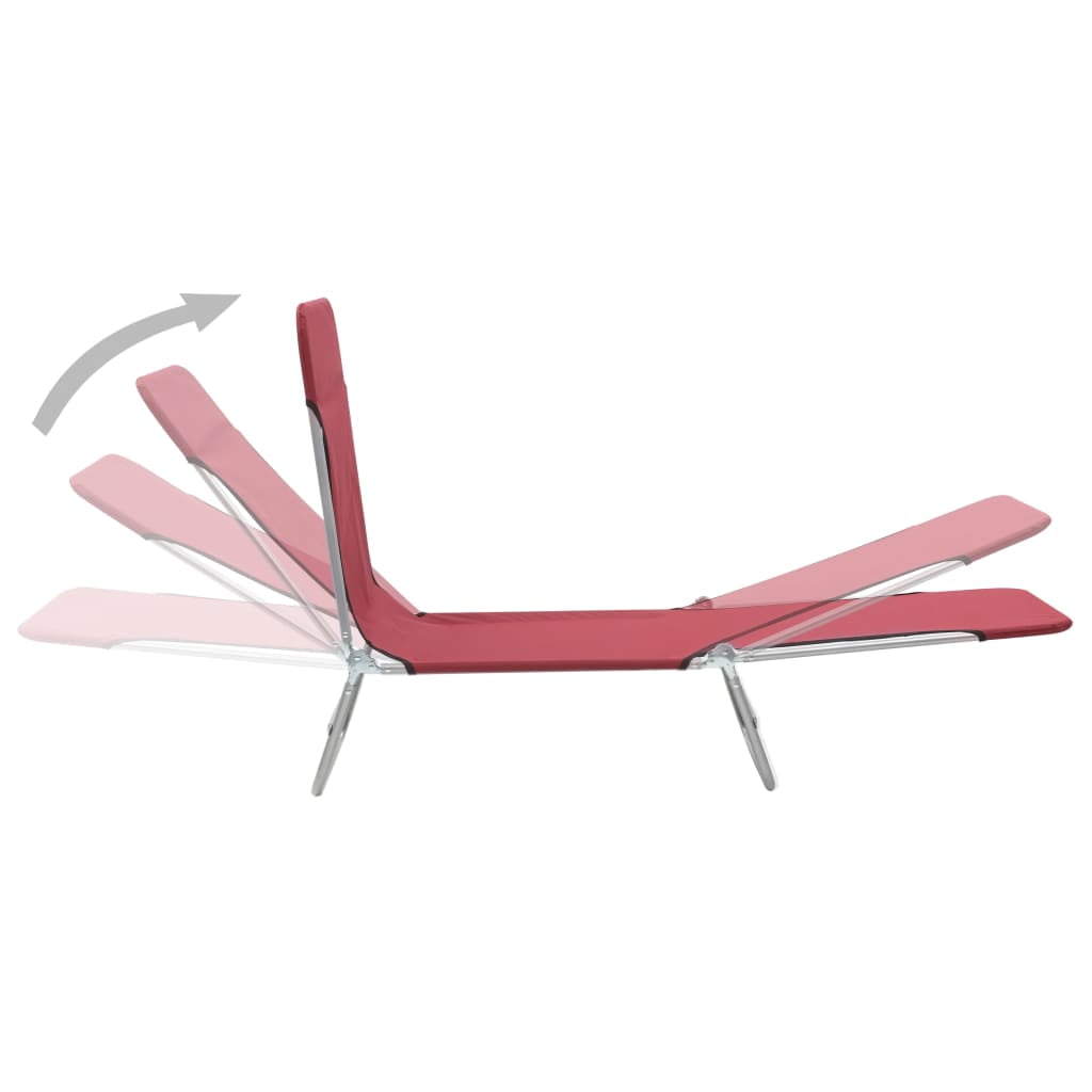 Lowestbest Outdoor Leisure Chair, Foldable Sun Lounger Oxford Fabric Lounge Chair, Two Pieces Lowestbest Outdoor Leisure Chair, Foldable Sun Lounger Oxford Fabric Lounge Chair, Two Pieces