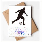 Football soccer Sports Outline Welcome Back Greeting Cards Envelopes Blank