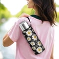 thumbnail image 6 of 20 Oz Black Sunflower Coffee Tumbler Double Wall Insulated Stainless Steel Water Bottle | Metal Reusable Thermoses Flask with Cup Cap | Leak & Sweat Proof with Anti-Dust Lid, 6 of 7
