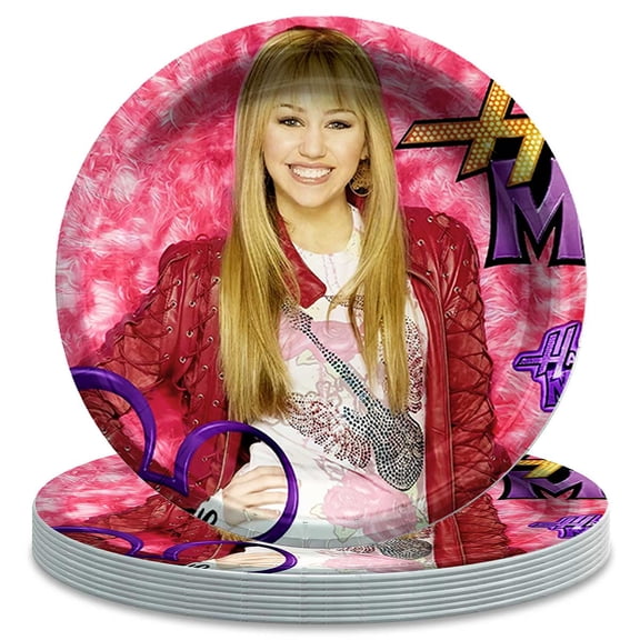Hannah Montana Paper Plates Birthday Decorations Party Supplies Tableware Disposable Dinnerware