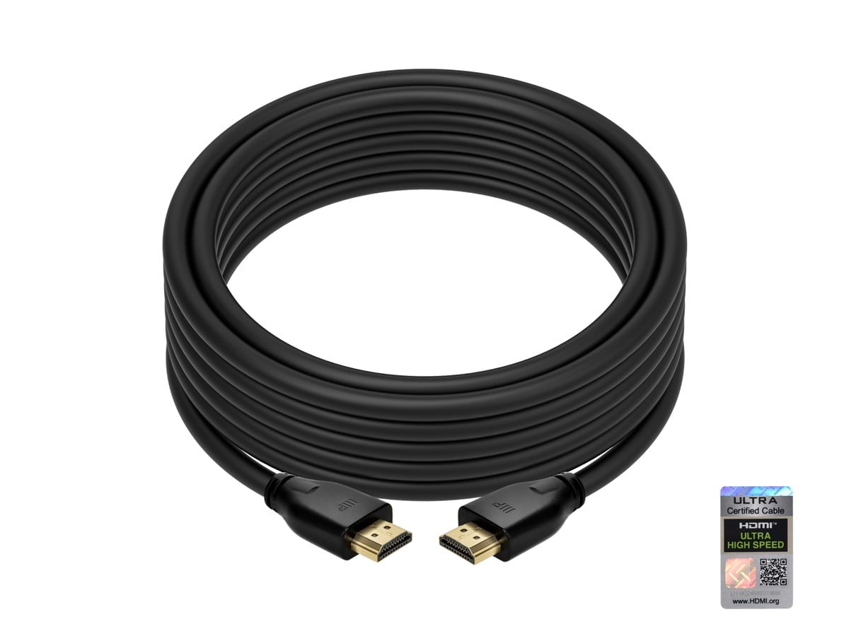 Monoprice 8K Certified Ultra High Speed HDMI Cable - 20 Feet - Black | HDMI 2.1, 8K@60Hz, 48Gbps, CL2 In-Wall Rated, 24AWG, For Gaming Consoles, PS 5, PlayStation 5 Digital Edition, Xbox X, and Xbox S