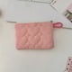 thumbnail image 1 of Bolsa de Maquillaje de Lana Tejida a Rayas con Bloques de Color, Monedero Mini Portátil, Estuche para Lápices de Poliéster con Cremallera, 16x11x3cm, Blanco Púrpura Rosa Amarillo Naranja., 1 of 8