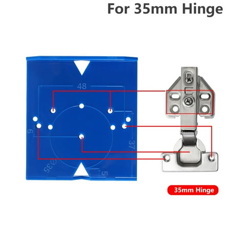 

35/40Mm Abs Hinge Hole Jig Drill Guide Template Jig Cabinets Hinges Hole Locator
