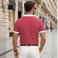 thumbnail image 4 of LTTVQM Polo Shirts for Men Casual Short Sleeve Button Golf Slim Fit Shirt with Pocket & Collar 2026 Spring Summer Stylish Tops Red M, 4 of 6