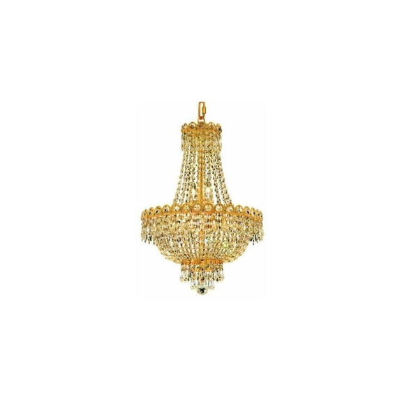Eight Light Pendant-Gold Finish-Royal Cut Crystal Type Bailey Street Home 390-Bel-3336920