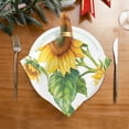 thumbnail image 2 of Napkin Satin Napkin 20*20Inchx6 Kitchen Towel Dinner Plate Towel Decorative Towel Napkin Tea Towel Suitable For Kitchen Table Large Yellow Sunflower, 2 of 8
