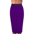 thumbnail image 3 of Summer 2023! Fashion Ladys Body-con Skirt Mid Waist Office Slim Patchwork Skirt Knee Length Ladies Multicolor Cotton Waist Stretch Skirt Pack Hip Skirt, 3 of 3