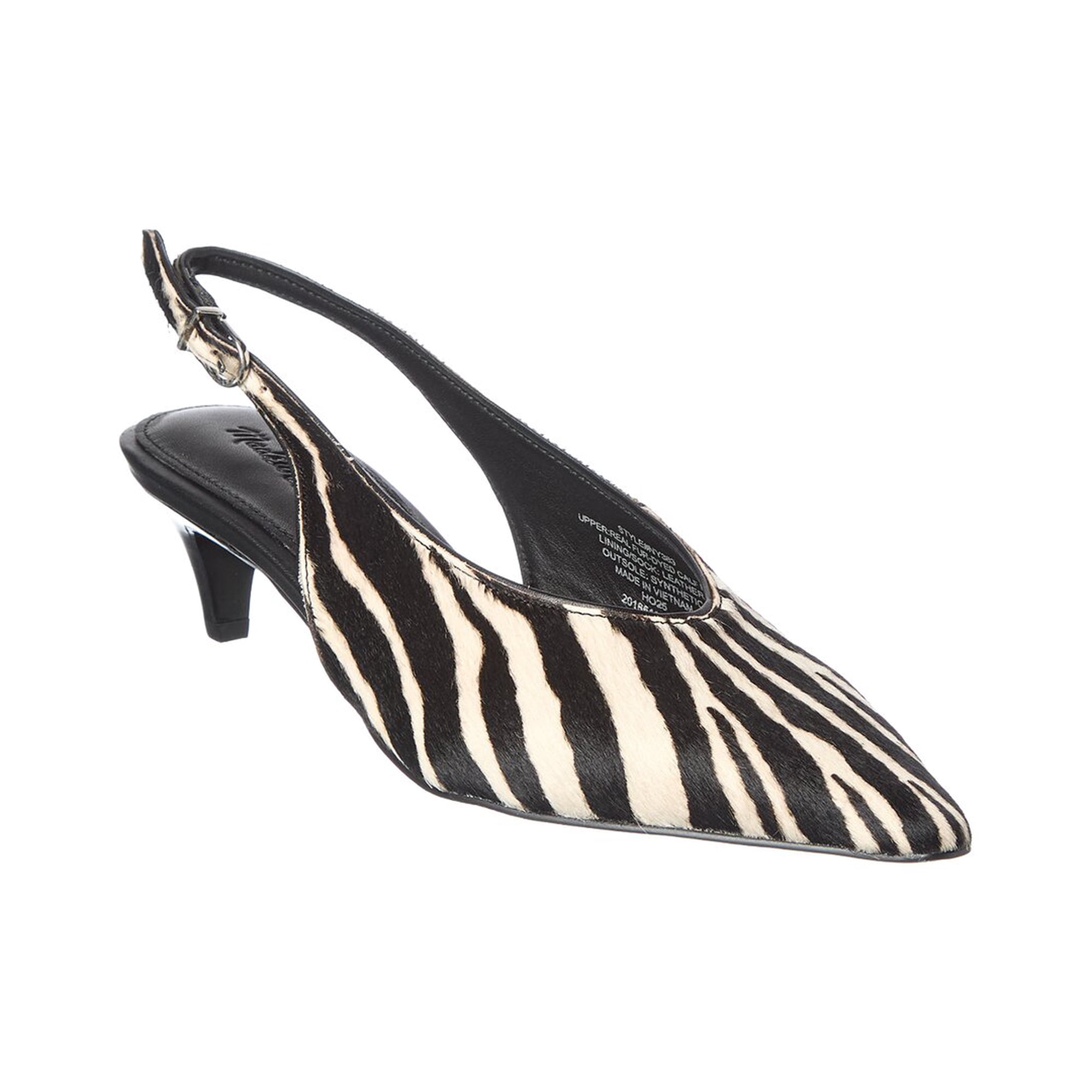 Madewell Emilie Haircalf Pump, 6.5, Black
