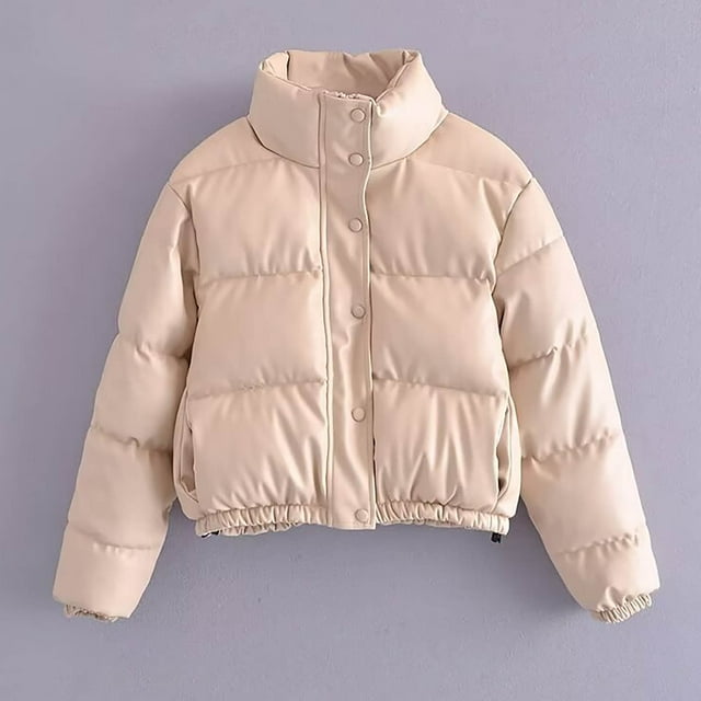 LOVZFMLL Vestes pour Femmes Couleur Unie Veste en Faux Cuir à Manches Longues avec Capuche Décontractée