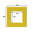 thumbnail image 2 of Vibrant Yellow Acid Free 20x20 Picture Frame Mats with White Core Bevel Cut for 8x8 Pictures - Fits, 2 of 2