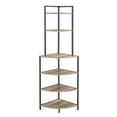 thumbnail image 3 of JRHRXXY Corner Shelf Stand,6 Tier Ladder Bookshelf,Bookcase Display for Living Room,Home Office, 3 of 13