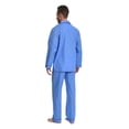 thumbnail image 3 of Apparonia Conjunto de Pijamas para Hombre de Algodón con Cuello con Muesca Pijamas para Hombre de Manga Larga Ropa de Dormir para Hombre con Bolsillos y Frente Fly Estampados Azul Claro XL, 3 of 7