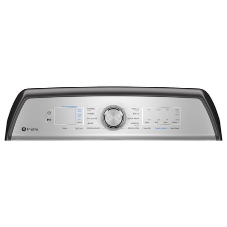 GE Profile - 5.0 Cu Ft High Efficiency Smart Top Load Washer with Smarter Wash Technology, Easier Reach & Microban Technology - Diamond Gray