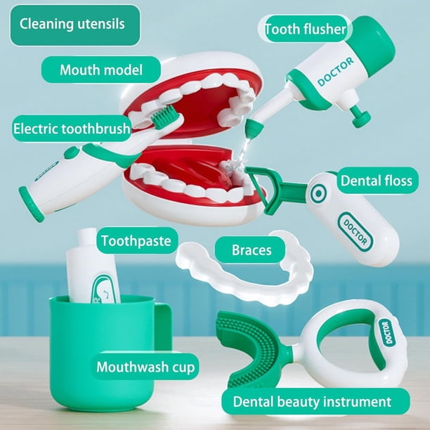 28 Pcs Kids Dentist Play Set Pretend Doctor Medical Kit Toy