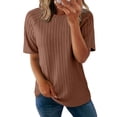 thumbnail image 1 of Camisetas Dokotoo Summer 2025 para mujer, cuello redondo y manga corta, 1 of 6