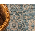 thumbnail image 5 of Unique Loom Botanical Collection Tapis Traditionnel Floral Transitionnel d'Intérieur et Extérieur, 2' x 3', Bleu Clair/beige, 5 of 5