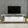 thumbnail image 5 of Omar 63 inch TV Stand Console Table for up to 70 inch TVs, White Gold, 5 of 5