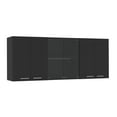 thumbnail image 4 of Nmkwnr Kitchen Wall Cabinet with 4 Interior Shelves, Black, 4 of 7