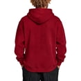 thumbnail image 6 of Nestiefly Mens Cotton Hooded Fashion Long Sleeve Hoodies Casual Drawstring with Pockets Pullover Sweatshirt for Men 2026 Wine 3XL, 6 of 7