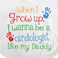 thumbnail image 4 of Inktastic Cardiologist Like Daddy Boys or Girls Baby Bib, 4 of 4