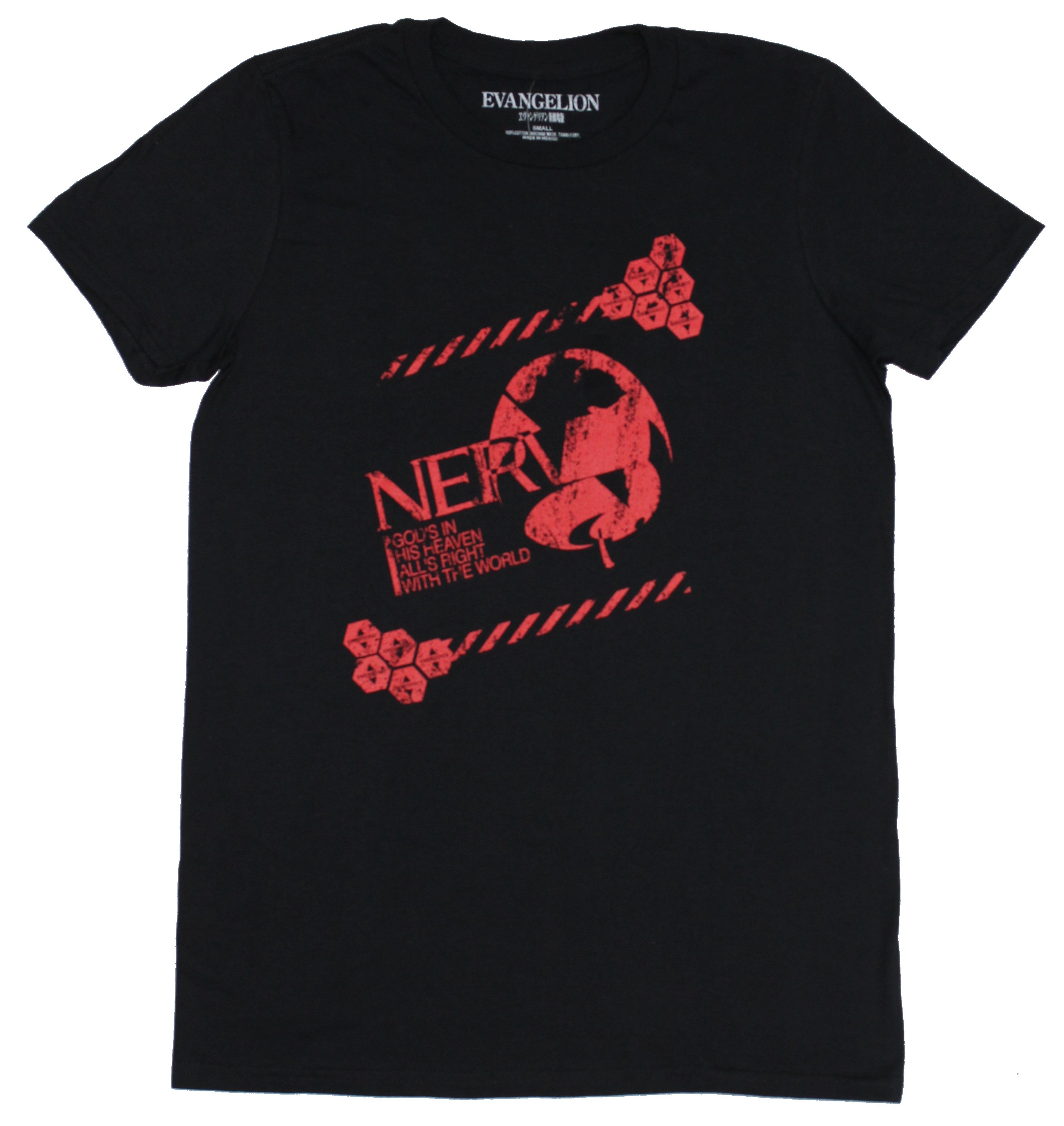 Evangelion Mens T-Shirt - NERV God' In 