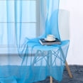 thumbnail image 4 of Ruthy's Textile 2 Piece Window Sheer Curtains Grommet Panels 54" X 84" Total 108" X 84" - Blue, 4 of 5