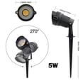 thumbnail image 5 of Lámpara LED para jardín al aire libre, 5 W, 10 W, con punta de lámpara, resistente al agua, CA 85-265 V, CC 12 V, foco para camino, luz blanca cálida y verde, 5 of 5