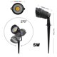 thumbnail image 5 of Lámpara LED para jardín al aire libre, 5 W, 10 W, con punta de lámpara, resistente al agua, CA 85-265 V, CC 12 V, foco para camino, luz blanca cálida y verde, 5 of 5
