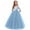 Blue, variant on XBASW Flower Girl Princess Dresses 4/3 Sleeves Party Dress Spring Fall Tulle Gowns Christmas Dresses for Toddler Kids Teen 14-14Y