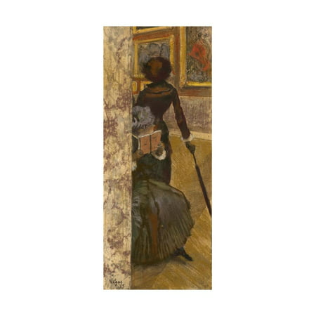 Mary Cassatt at the Louvre: the Paintings Gallery, 1885 Print Wall Art By Edgar