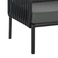 thumbnail image 4 of Orion Modern Outdoor Patio Club Chair with Cushions, Black+Dark Gray, 4 of 11