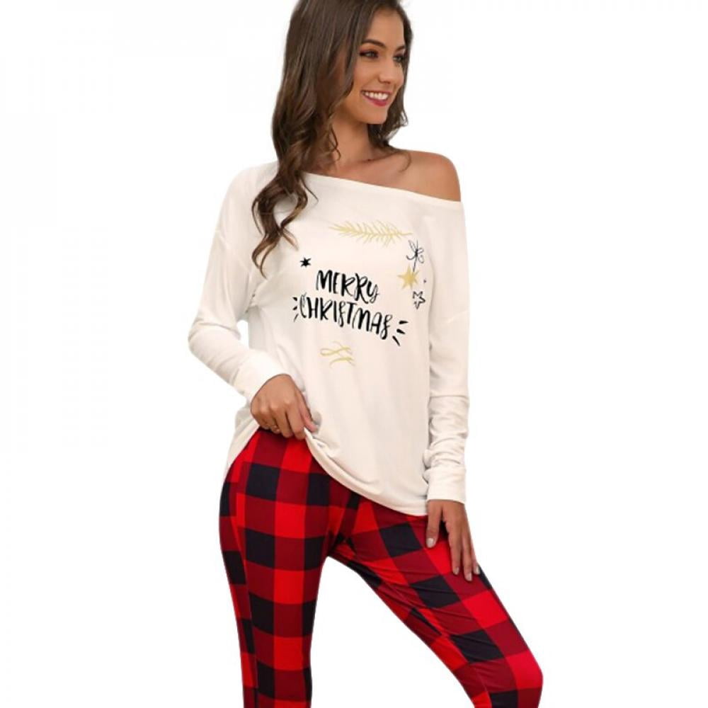 Elaydool Women Christmas Pajamas Set 