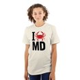 thumbnail image 3 of Maryland I Love MD Crabby State Pride Men's Graphic T Shirt Tees Brisco Brands M, 3 of 6