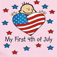 thumbnail image 2 of CafePress - 1St 4Th Of July Baby/Toddler Bodysuits - Baby Light Bodysuit, Size Newborn - 24 Months, 2 of 4