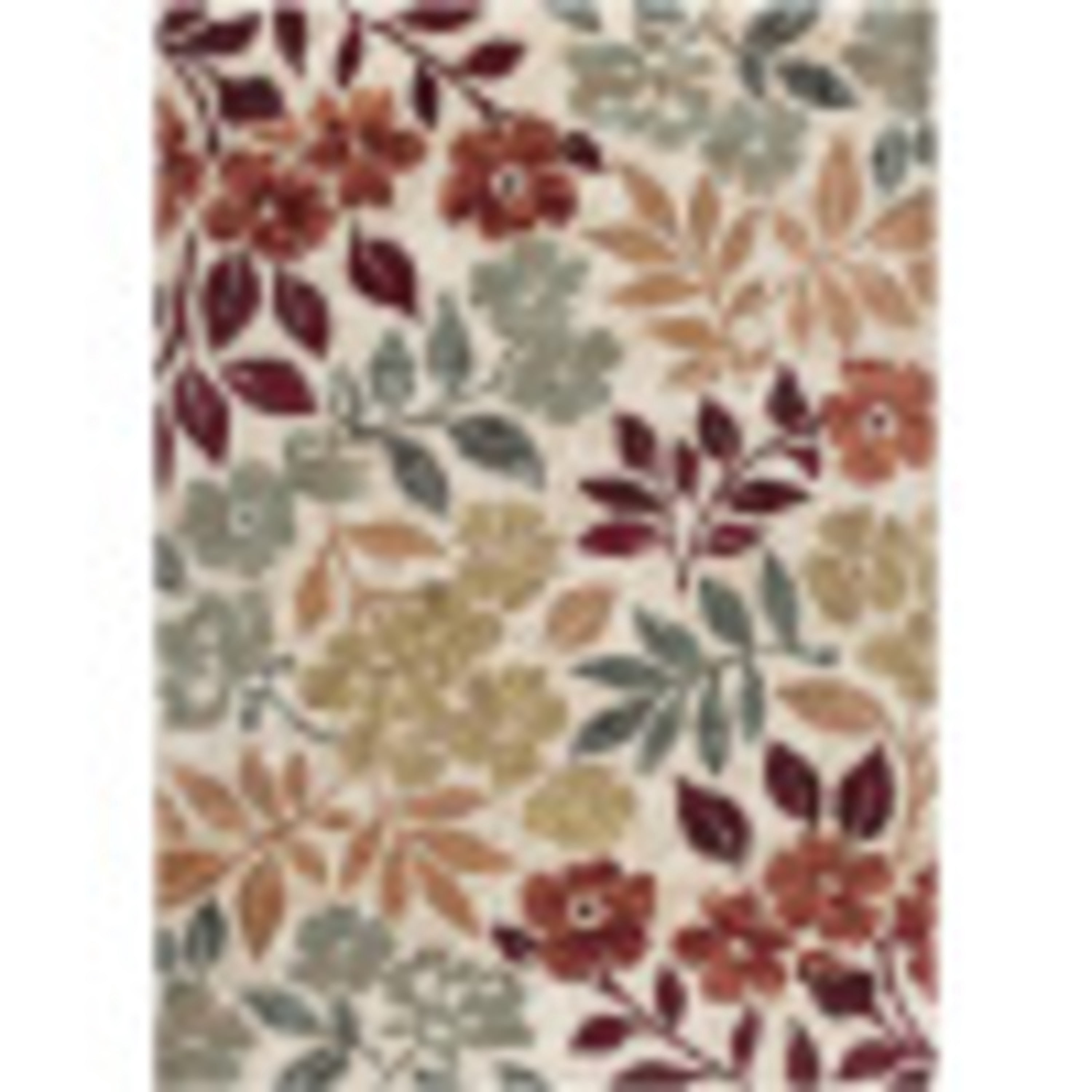Deco Transitional 8' x 10' Cream and Seafoam Polypropylene Indoor Area Rug