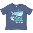 thumbnail image 3 of Inktastic My Great Grandma Loves Me with Cute Sharks Boys or Girls Toddler T-Shirt, 3 of 5