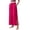 Hot Pink, variant on Womens Wide Leg Casual Palazzo Pants Drawstring Elastic Waist Loose Fit Solid Color Trousers with Pockets and Bottom Split Comfy Breathable Simple Everyday Wear Khaki M